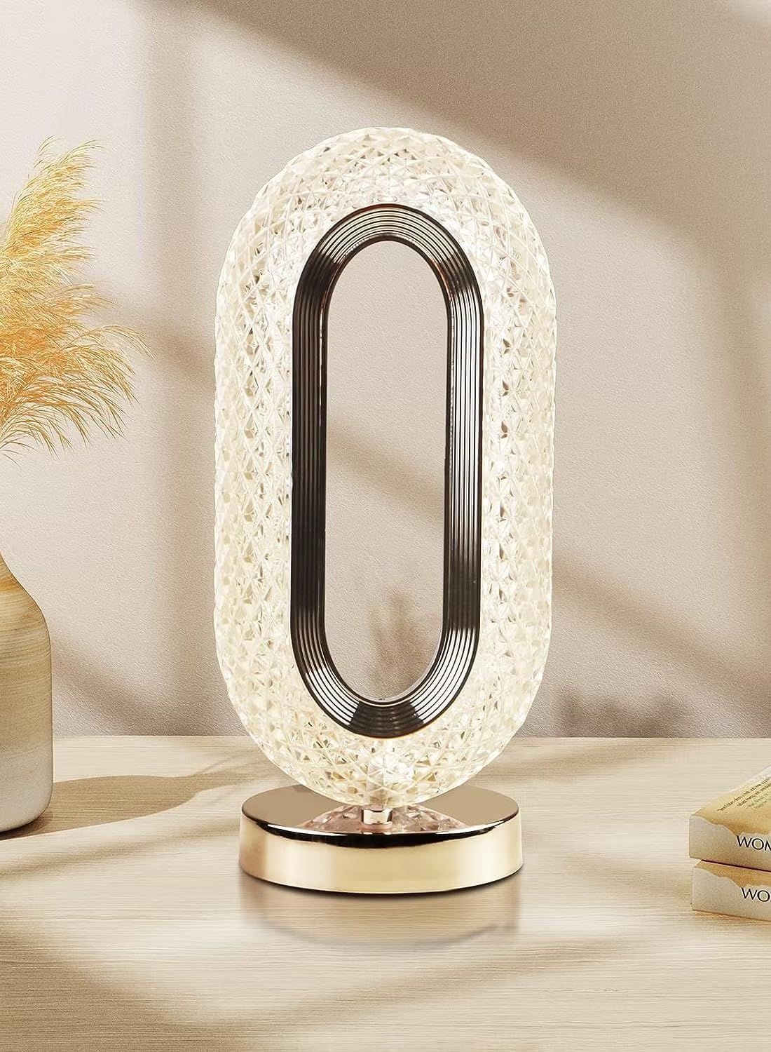 Remote Control Crystal Bedside Lamp with Touch